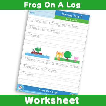 Frog On A Log - Writing Time 2