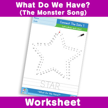What Do We Have? (The Monster Song) Worksheet - Connect The Dots 1