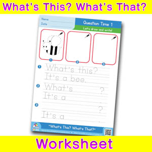Whats this whats that worksheet question time 1
