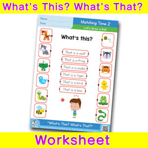 Whats this whats that worksheet matching time 2