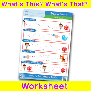 Whats this whats that worksheet tracing time 1