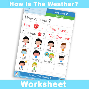 How Is The Weather? Worksheet - Card Time 2