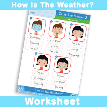 How Is The Weather? Worksheet - Circle The Answer 2