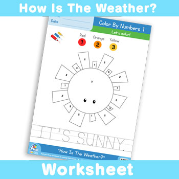 How Is The Weather Worksheet - Color By Numbers 1