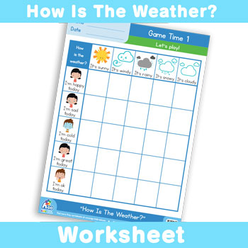 How Is The Weather? Worksheet - Game Time 1
