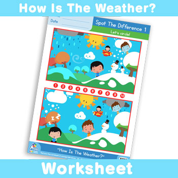 How Is The Weather? Worksheet - Spot The Difference 1
