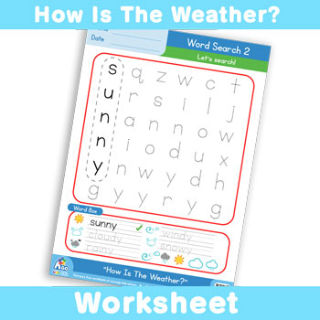 How Is The Weather? Worksheet - Word Search 4