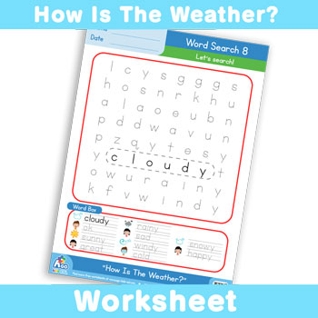 How Is The Weather? Worksheet - Word Search 8