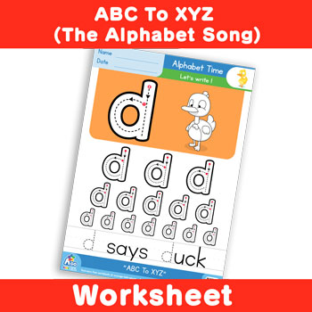 ABC To XYZ (The Alphabet Song) - Lowercase d