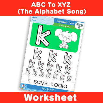 ABC To XYZ (The Alphabet Song) - Lowercase k