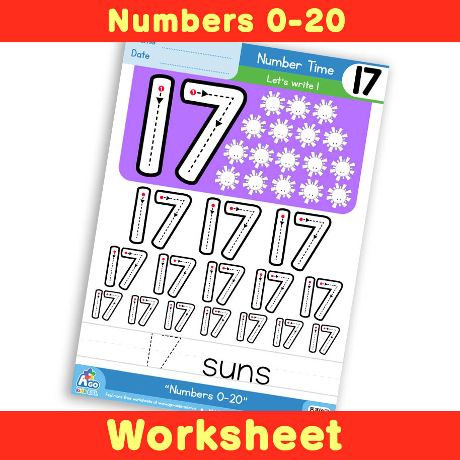 Free Number Writing Practice Worksheet 17