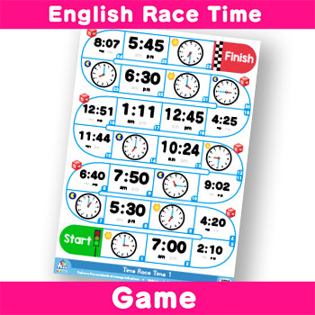 telling the time race time game 1 analog and digital clocks bingobongo