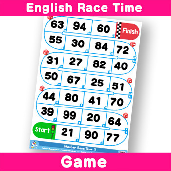 English-Race-Time---Numbers 20-99