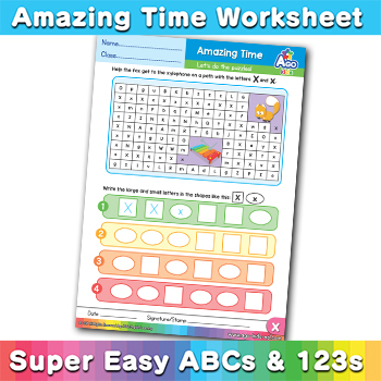 puzzle maze worksheet x