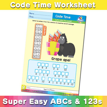 Alphabet ABC decoder worksheet g