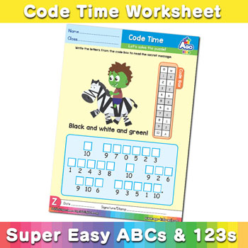 Alphabet ABC decoder worksheet z