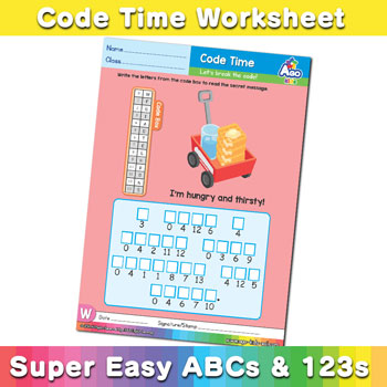 Alphabet ABC decoder worksheet w