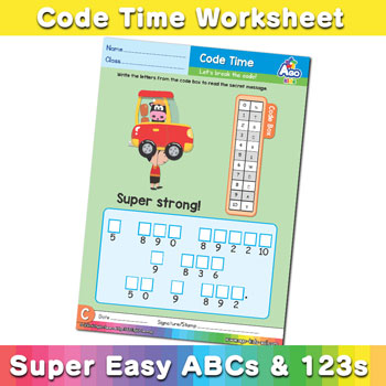 abc alphabet decoder worksheet C
