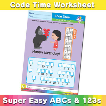 Alphabet ABC decoder worksheet g