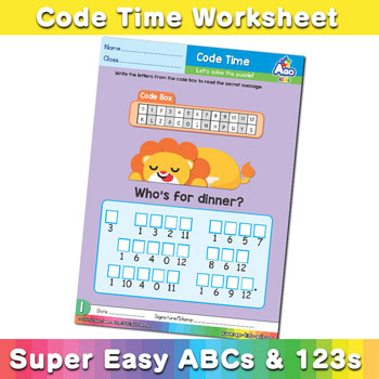 Alphabet ABC decoder worksheet l