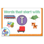 Free Alphabet Flashcards for Words That Start With the Letter T ...