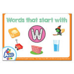 Free Alphabet Flashcards for Words That Start With the Letter W ...
