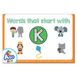 Free Alphabet Flashcards for Words That Start With the Letter K ...