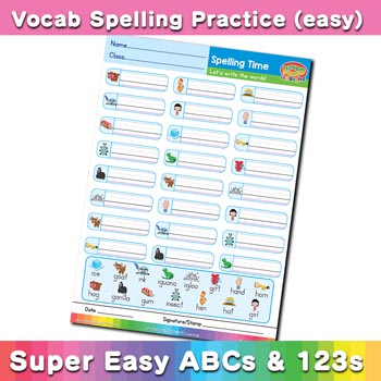 free esl spelling worksheet g h i