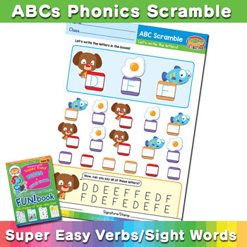 Abc Phonics Scramble Worksheet Uppercase Def Bingobongo