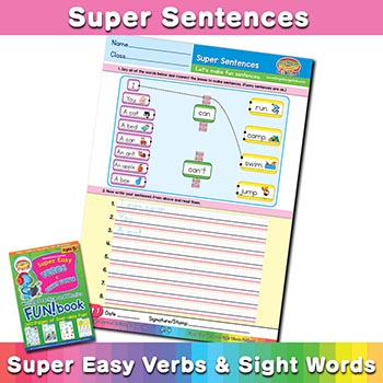 free English sentence worksheet