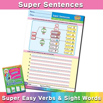 free English sentence worksheet