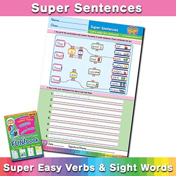 free English sentence worksheet