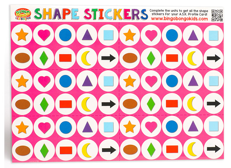 Shapes colors EFL ESL Stickers