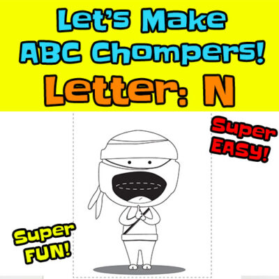 abc chompers thumbs letter N