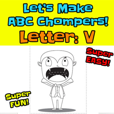 abc chompers thumbs letter V