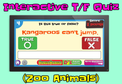 zoo animals true or false quiz