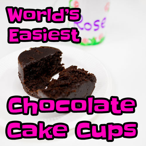 worlds easiest chocolate cake cups