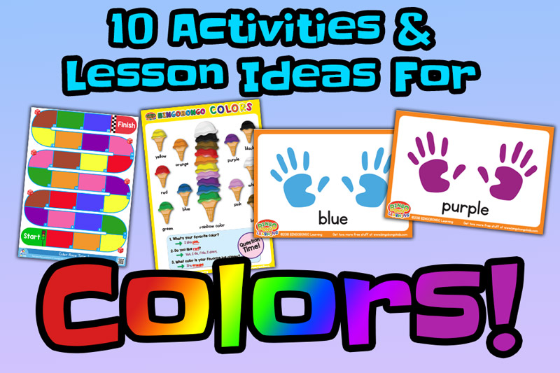 10 Free Colors Flashcards Lesson Plans and Activities – BINGOBONGO