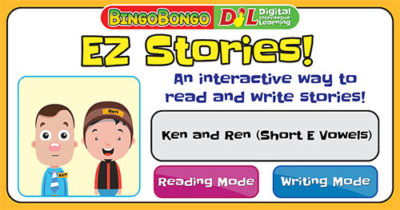 EZ Interactive Story Puzzles 04 Ben and Ren Short E Sound Thumbnail