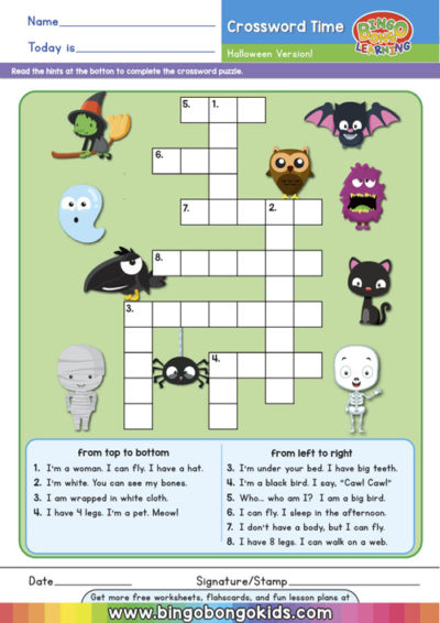 Halloween Crossword Time Thumbnail
