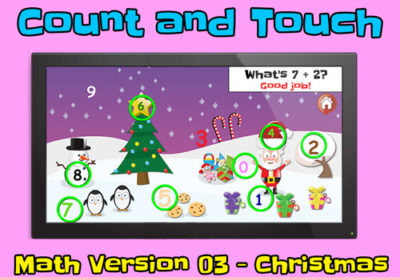 count and touch math 3 christmas addition thumb