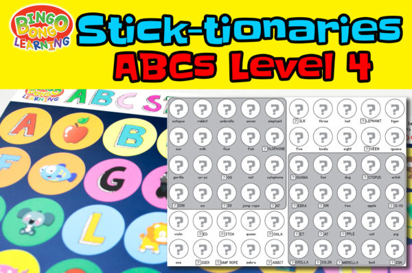 Sticktionaries thumb abc level 4