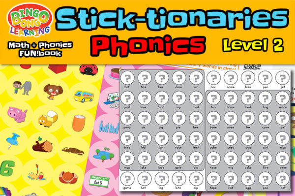 sticktionaries phonics stickers level 2