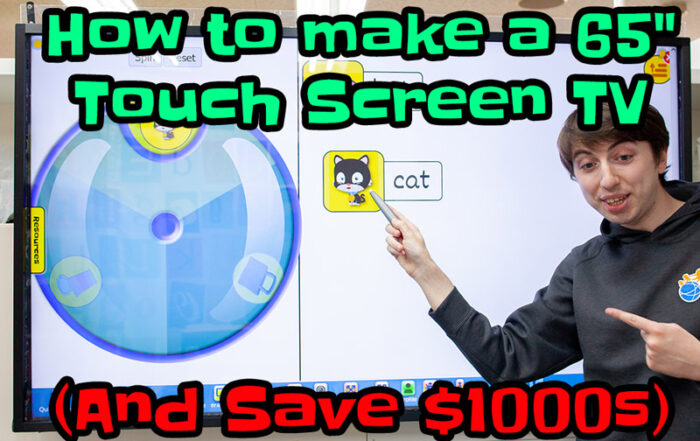 how to make 65 touch screen tv
