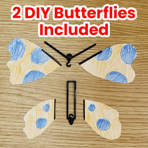 2 diy butterflies included